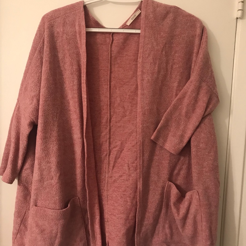 Pink cardigan